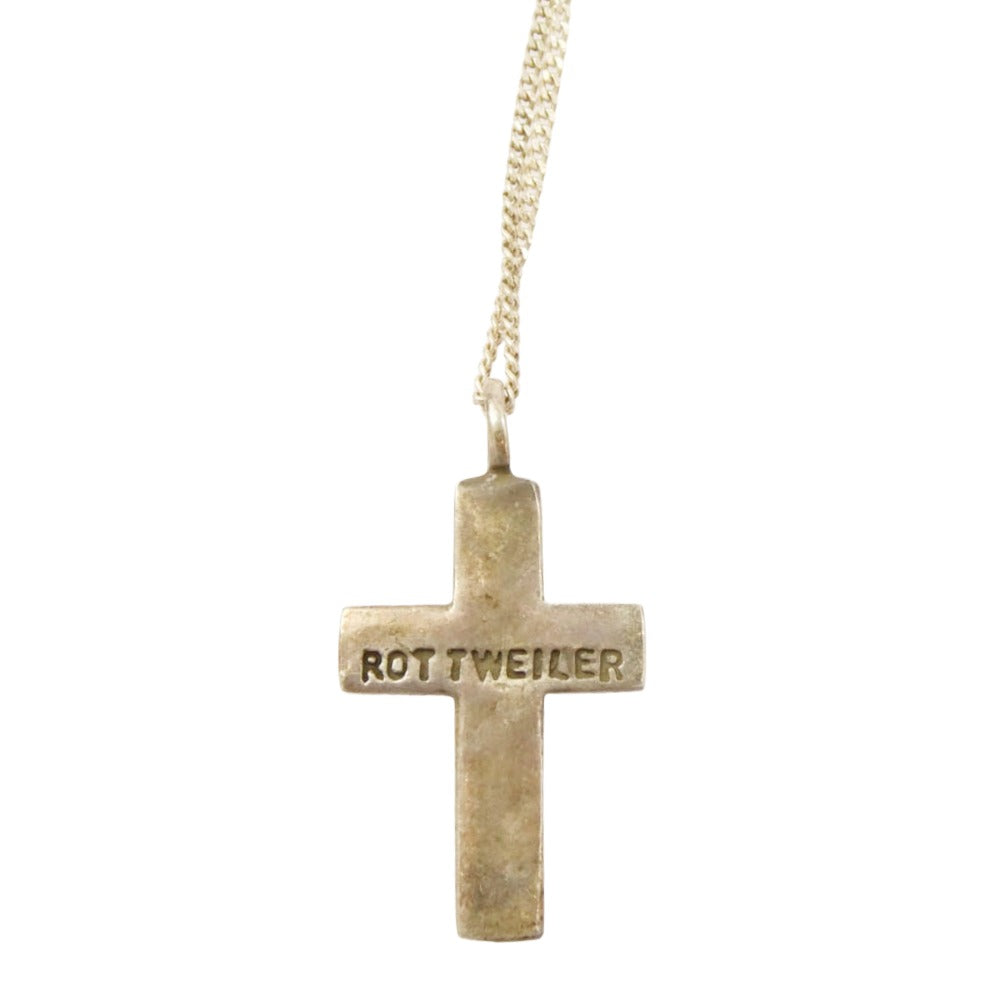 ROTTWEILER ロットワイラー DOG HOPE クロス ネックレス シルバー系【中古】