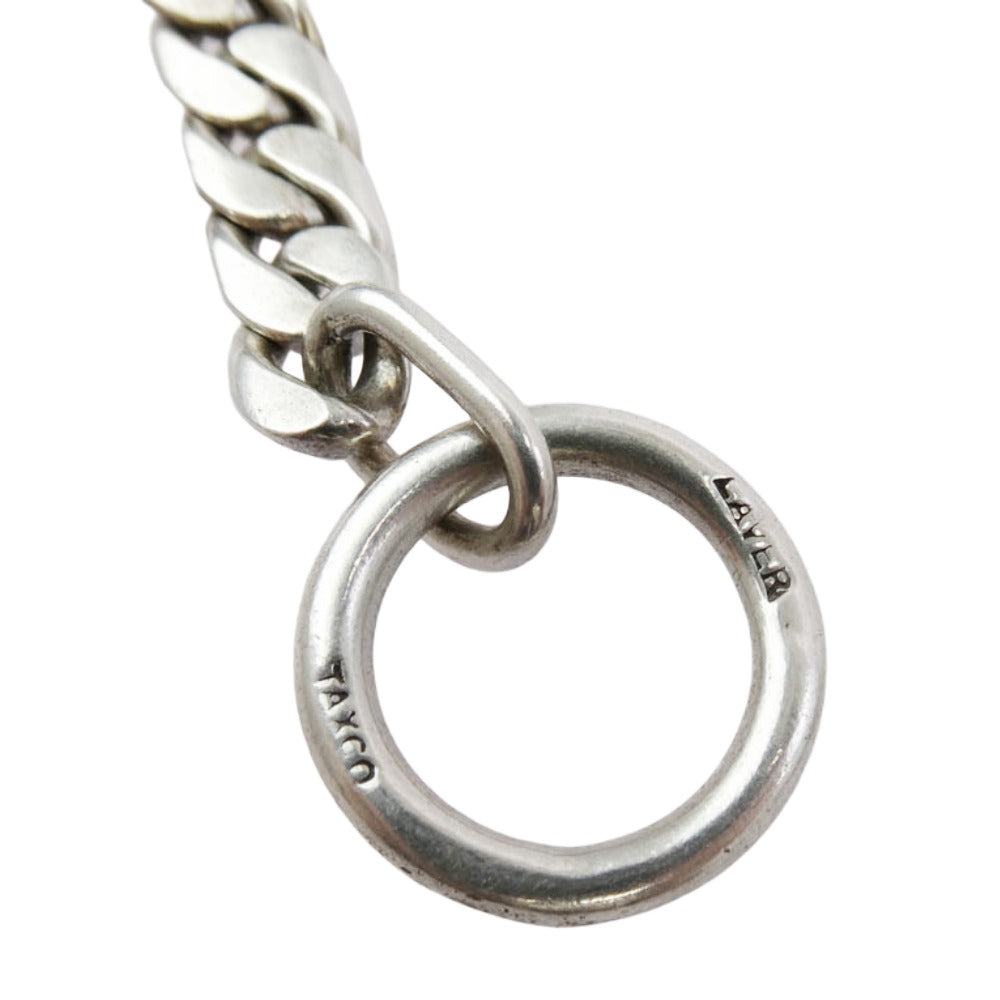 ラバー TAXCO CHAIN T BAR BR チェーン ブレスレット シルバー系【中古