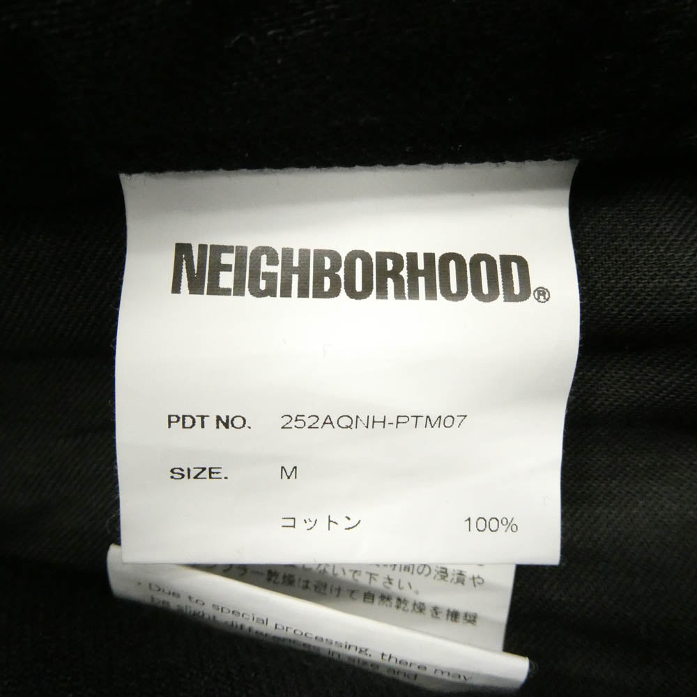 NEIGHBORHOOD ネイバーフッド 25SS 252AQNH-PTM07 BW . WASHED DP BASIC PANTS 12oz Nステッチ ウオッシュド ペイント 5ポケット ブラックデニム パンツ ブラック系 M【中古】