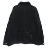 NEIGHBORHOOD ネイバーフッド 25SS 252AQNH-JKM05 BW . WASHED COVERALL JACKET 12oz ウオッシュド 襟コーデュロイ ペイント デニム カバー　オールジャケット ブラック系 M【中古】