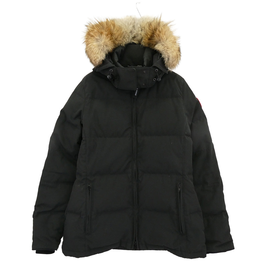 CANADA GOOSE カナダグース 3804L サザビーリーグタグ CHELSEA PARKA チェルシーパーカー フーデッド ダウンジャケット ファー付きフーディー ブラック系 M/M【中古】