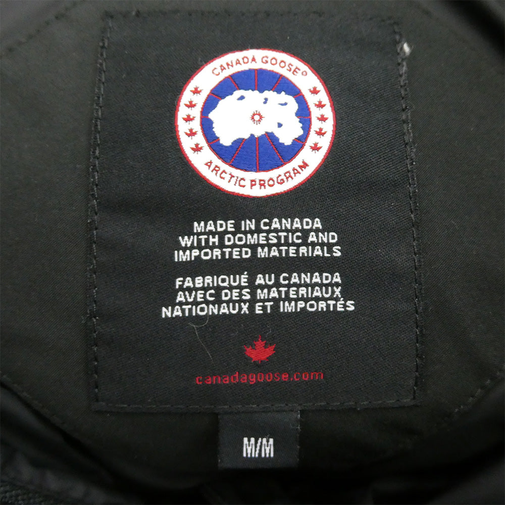 CANADA GOOSE カナダグース 3804L サザビーリーグタグ CHELSEA PARKA チェルシーパーカー フーデッド ダウンジャケット ファー付きフーディー ブラック系 M/M【中古】