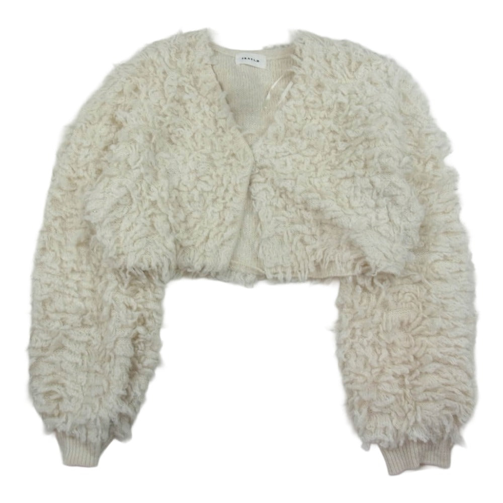 FRAY I.D フレイアイディー FWNT244080 シャギー ボレロ カーディガン ホワイト系 OS【中古】