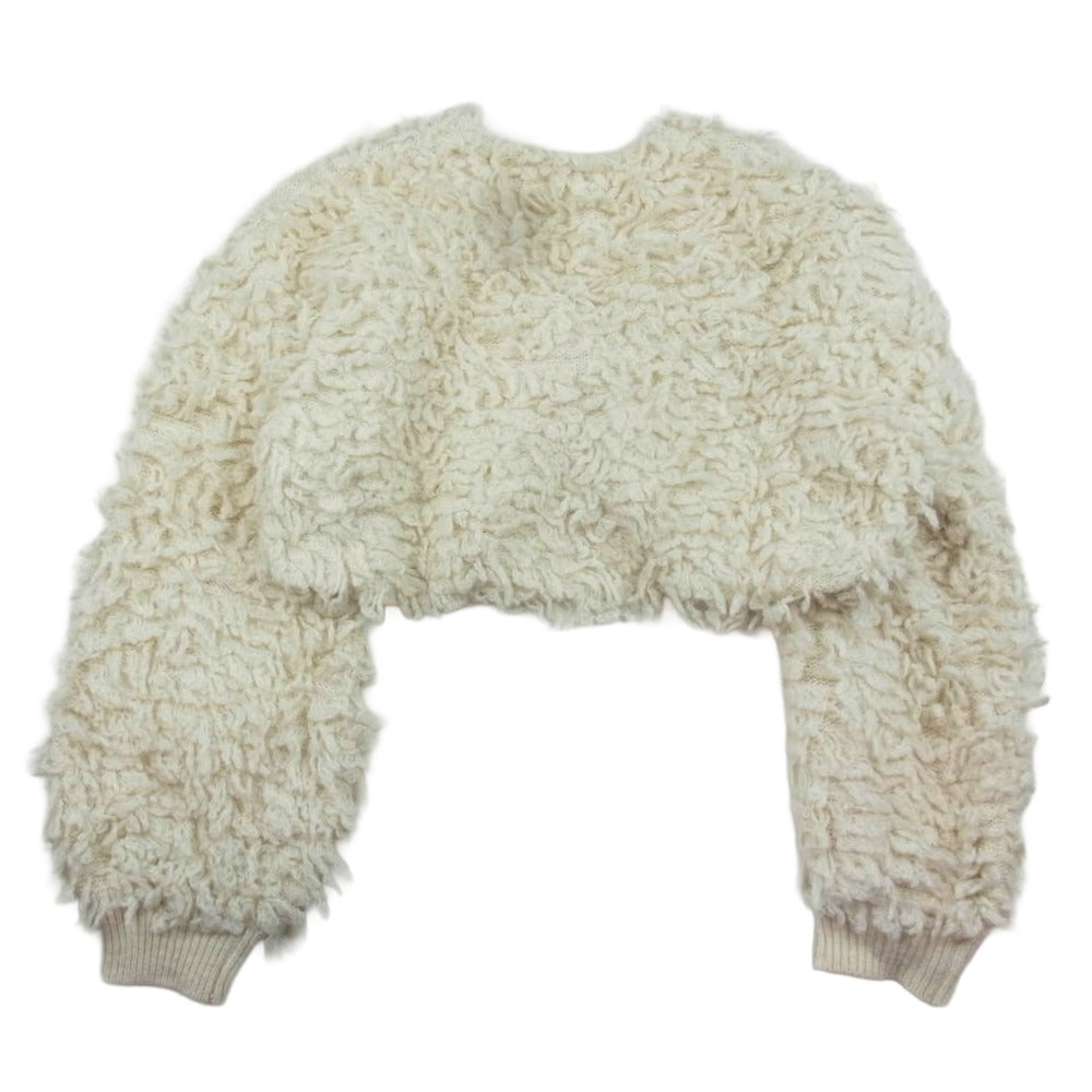 FRAY I.D フレイアイディー FWNT244080 シャギー ボレロ カーディガン ホワイト系 OS【中古】