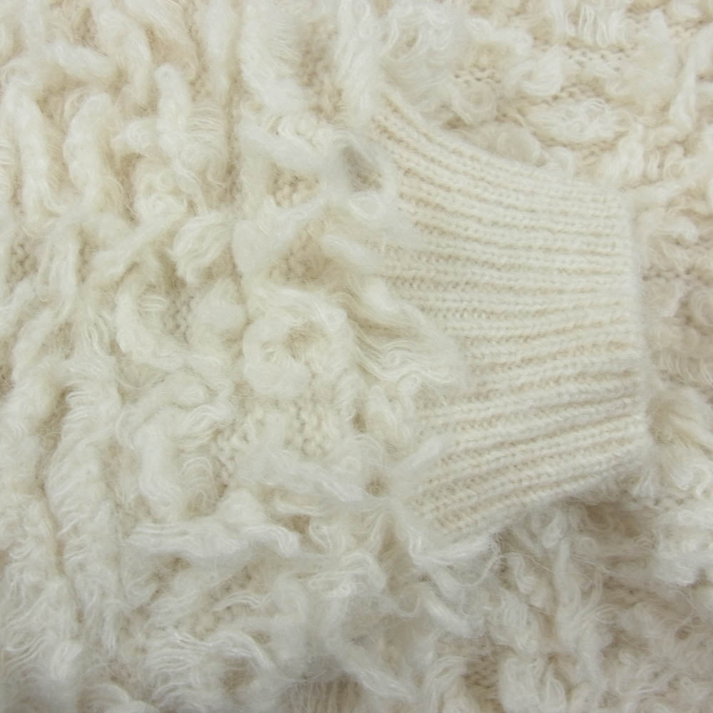 FRAY I.D フレイアイディー FWNT244080 シャギー ボレロ カーディガン ホワイト系 OS【中古】