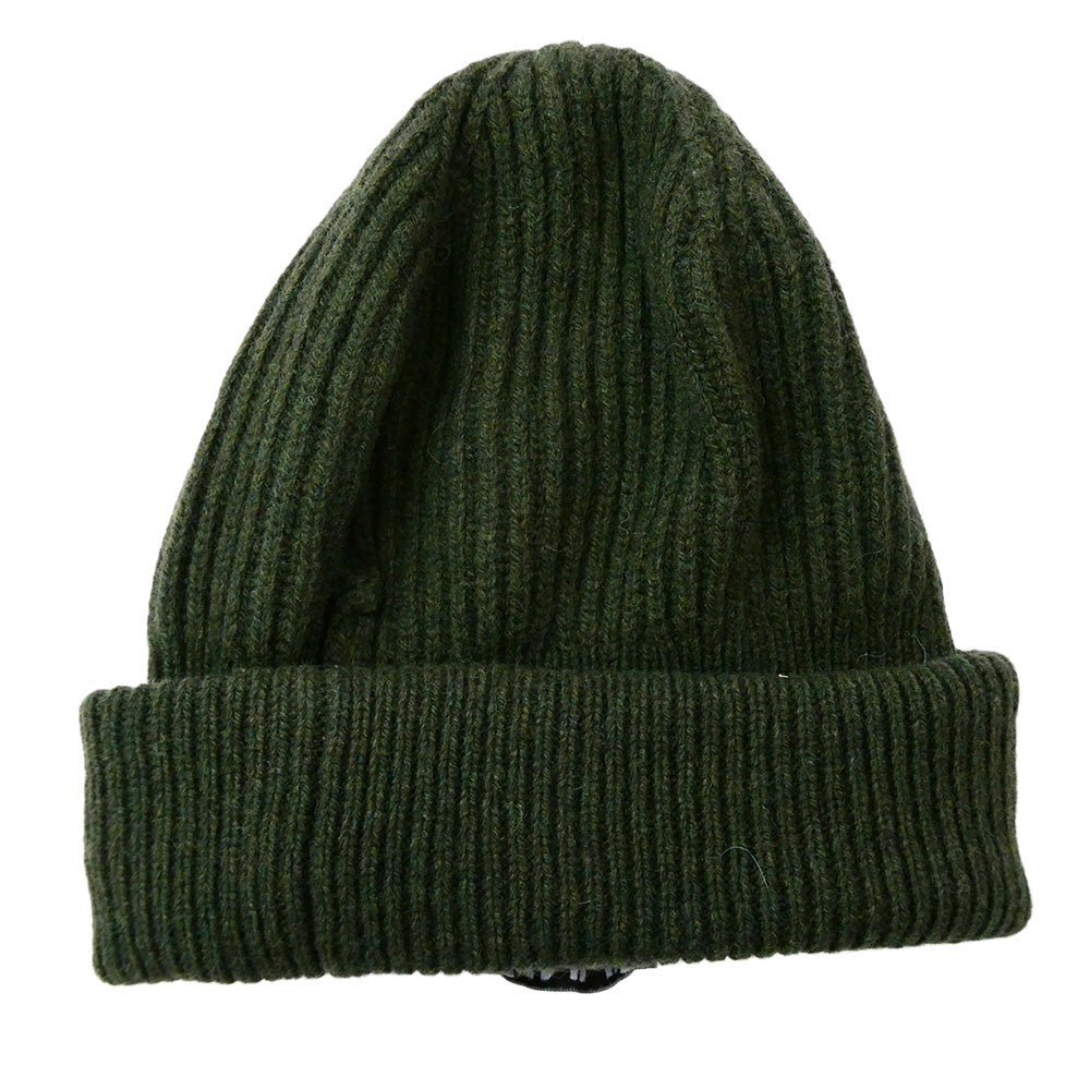 ガニー ロゴ ニット キャップ ビーニー 帽子 カーキ系 ONE SIZE【中古】
