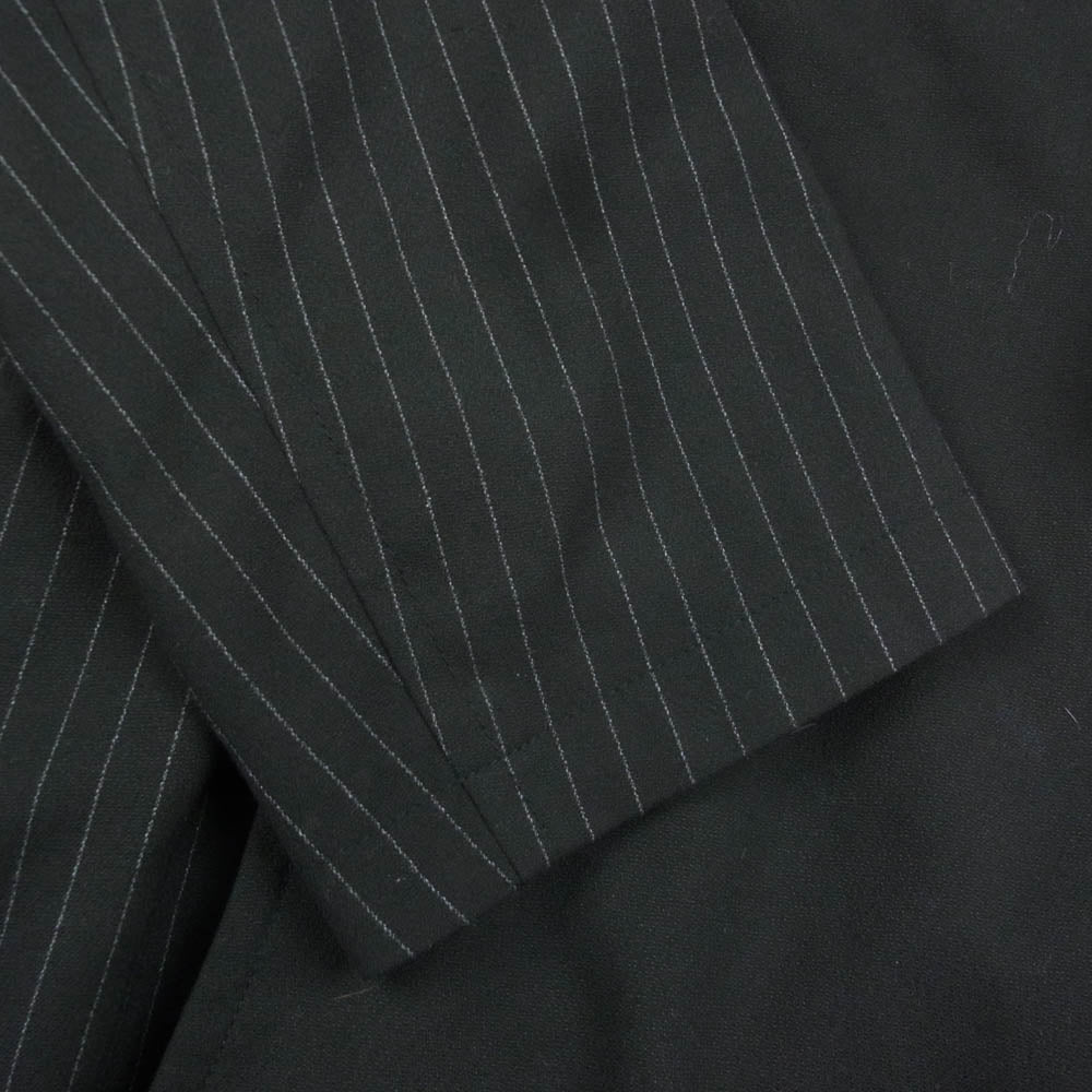 モンキータイム 8325-174-0275 STRIPE PANEL OVER COAT ストライプ 切替 クレイジーパターン コート ブラック系 L【中古】