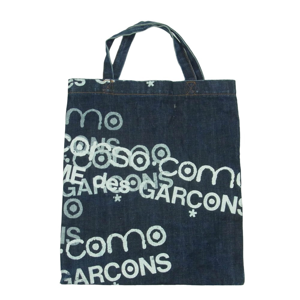 JUNYA WATANABE COMME des GARCONS ジュンヤワタナベコムデギャルソン 10 corso como コルソコモ ロゴプリント デニム トート バッグ インディゴブルー系【中古】