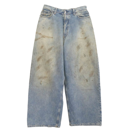 ACNE STUDIOS アクネストゥディオズ B00381 2023M Penicillin ペニシリン ダメージ デニム パンツ インディゴブルー系 46 46【中古】