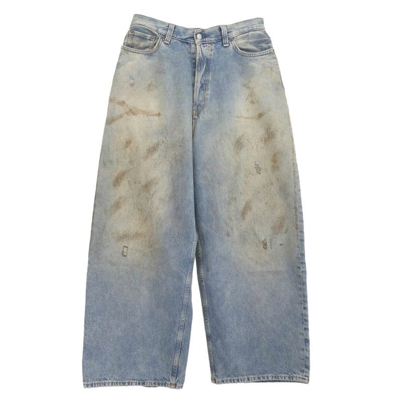ACNE STUDIOS アクネストゥディオズ B00381 2023M Penicillin ペニシリン ダメージ デニム パンツ インディゴブルー系 46 46【中古】