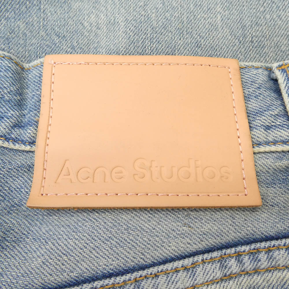 ACNE STUDIOS アクネストゥディオズ B00381 2023M Penicillin ペニシリン ダメージ デニム パンツ インディゴブルー系 46 46【中古】