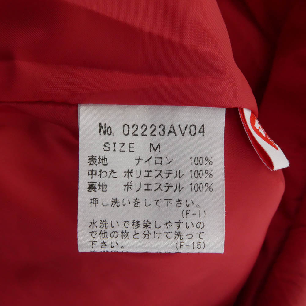 HYSTERIC GLAMOUR ヒステリックグラマー 22AW 02223AV04 HYS GOOD TIMES アップリケ レーシング 中綿 ベスト レッド系 M【極上美品】【中古】