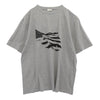 CELINE セリーヌ 22AW 2X86B671Q 星条旗グラフィックプリント オーバーサイズ 半袖 Tシャツ グレー系 M【極上美品】【中古】