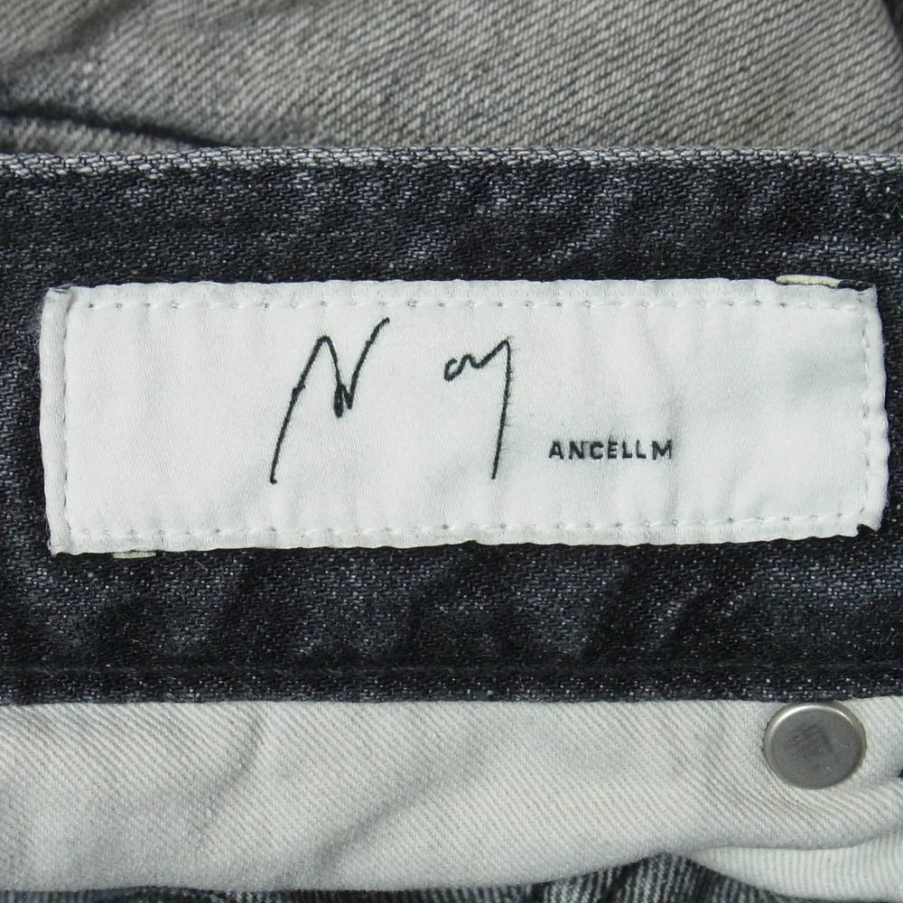 ANCELLM アンセルム ANC-PT82 USED STRAIGHT 5P DENIM PANTS ダメージ加工 ストレート デニムパンツ ジーンズ グレー系 3【中古】