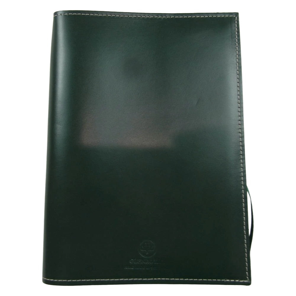 GLENROYAL グレンロイヤル 03-2605 オールブライドルレザー ブックカバー A6文庫サイズ グリーン系【極上美品】【中古】