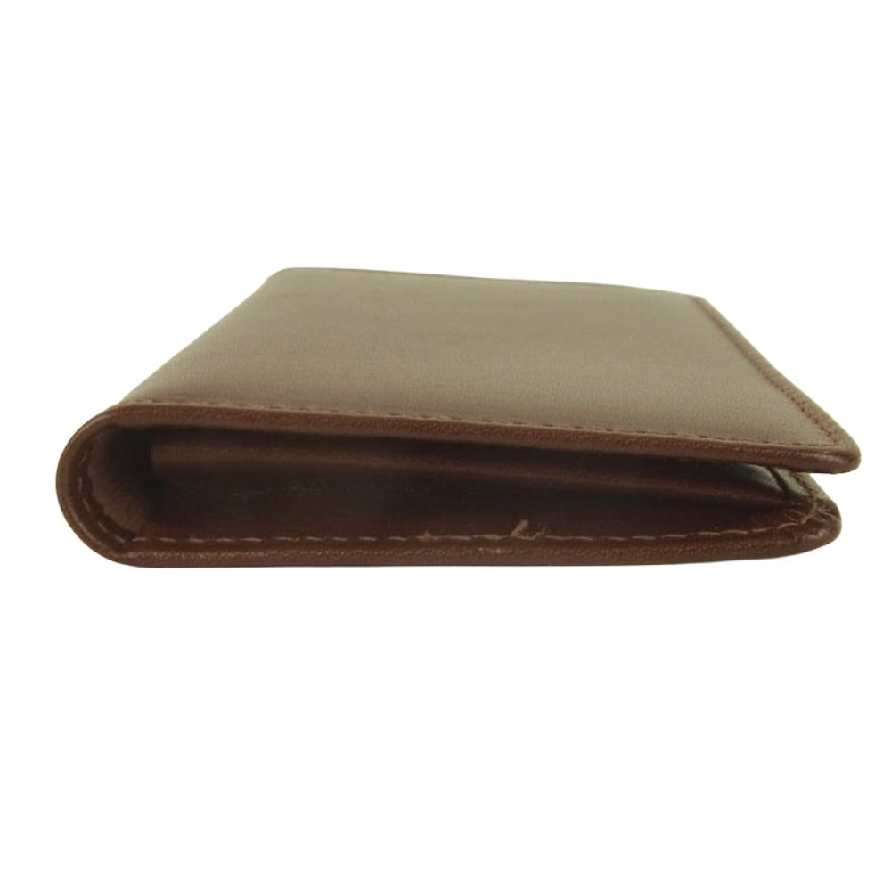 WHITE HOUSE COX ホワイトハウスコックス S7412 NAME CARD CASE SHADOW CALF 名刺入れ カードケース シャドーカーフレザー ブラウン系【美品】【中古】