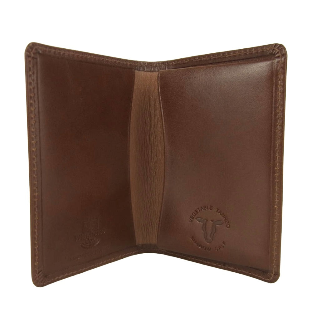 WHITE HOUSE COX ホワイトハウスコックス S7412 NAME CARD CASE SHADOW CALF 名刺入れ カードケース シャドーカーフレザー ブラウン系【美品】【中古】