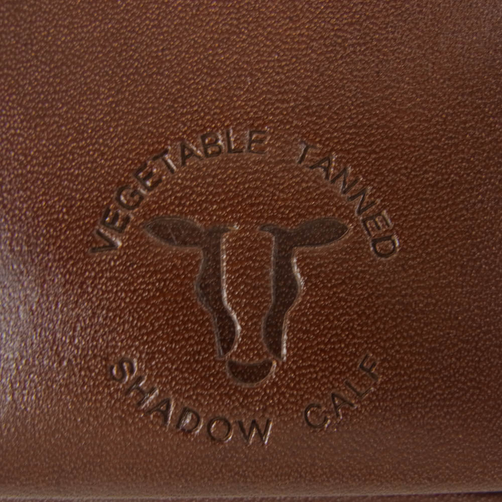 WHITE HOUSE COX ホワイトハウスコックス S7412 NAME CARD CASE SHADOW CALF 名刺入れ カードケース シャドーカーフレザー ブラウン系【美品】【中古】