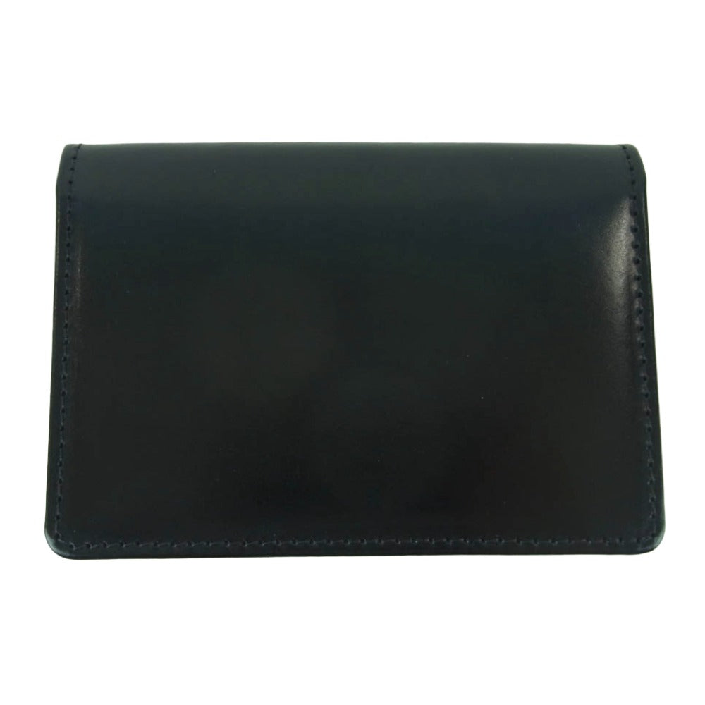 ベオーマレザーカンパニー S0039 GUSSETED CARD CASE 名刺入れ カードケース ブライドルレザー ブラック系【美品】【中古】