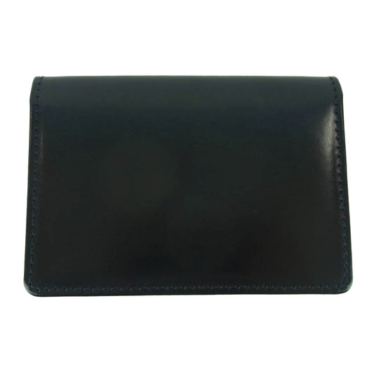 ベオーマレザーカンパニー S0039 GUSSETED CARD CASE 名刺入れ カードケース ブライドルレザー ブラック系【美品】【中古】
