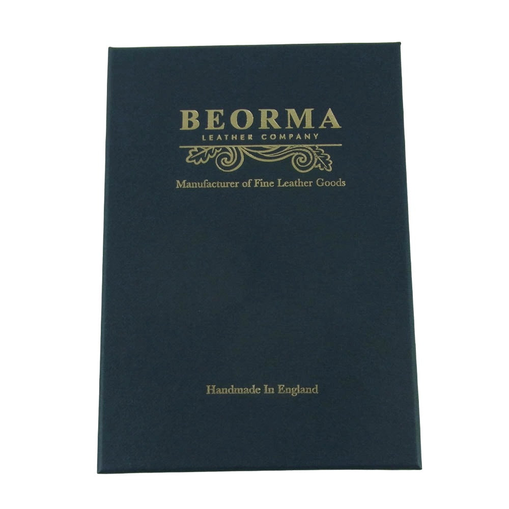 ベオーマレザーカンパニー S0039 GUSSETED CARD CASE 名刺入れ カードケース ブライドルレザー ブラック系【美品】【中古】