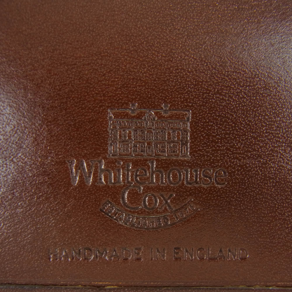 WHITE HOUSE COX ホワイトハウスコックス S8772 NOTE CASE SHADOW CALF 二つ折り 札入れ 財布 シャドーカーフレザー ブラウン系【中古】