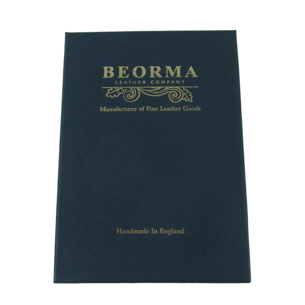 ベオーマレザーカンパニー S0051 SLIM SNAP CARD CASE 名刺入れ カードケース ブライドルレザー ブラック系【美品】【中古】