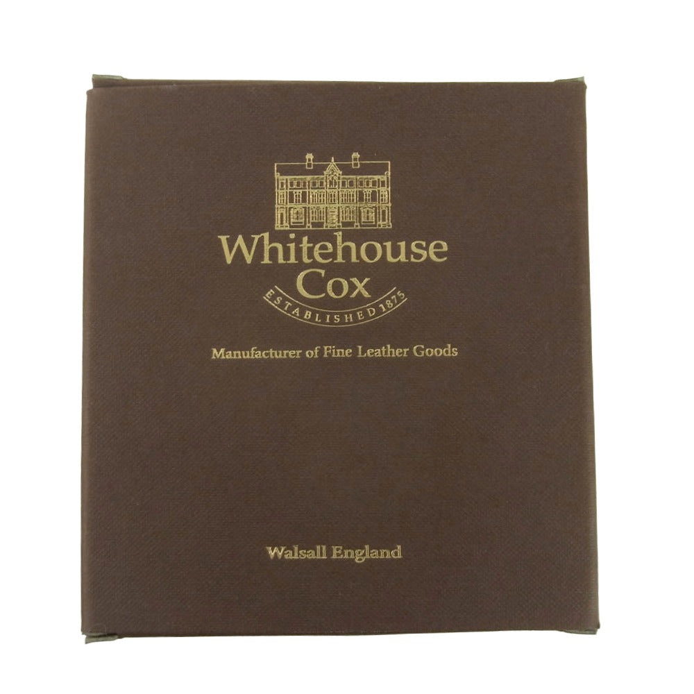 WHITE HOUSE COX ホワイトハウスコックス S3068 スリムジップウォレット コンパクト財布 ブライドルレザー ダークグリーン系【美品】【中古】
