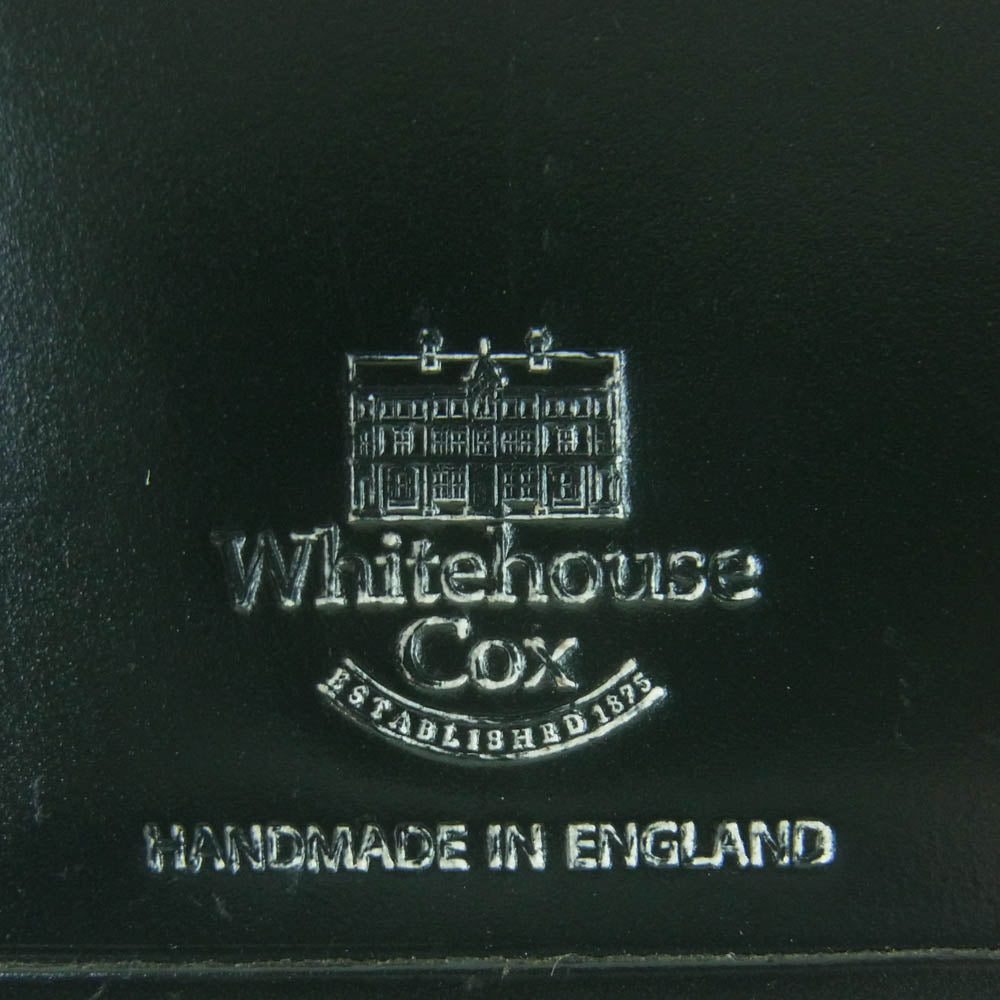 WHITE HOUSE COX ホワイトハウスコックス s7660 3FOLD WALLET ブライドルレザー 三つ折り 財布 ダークグリーン系【美品】【中古】