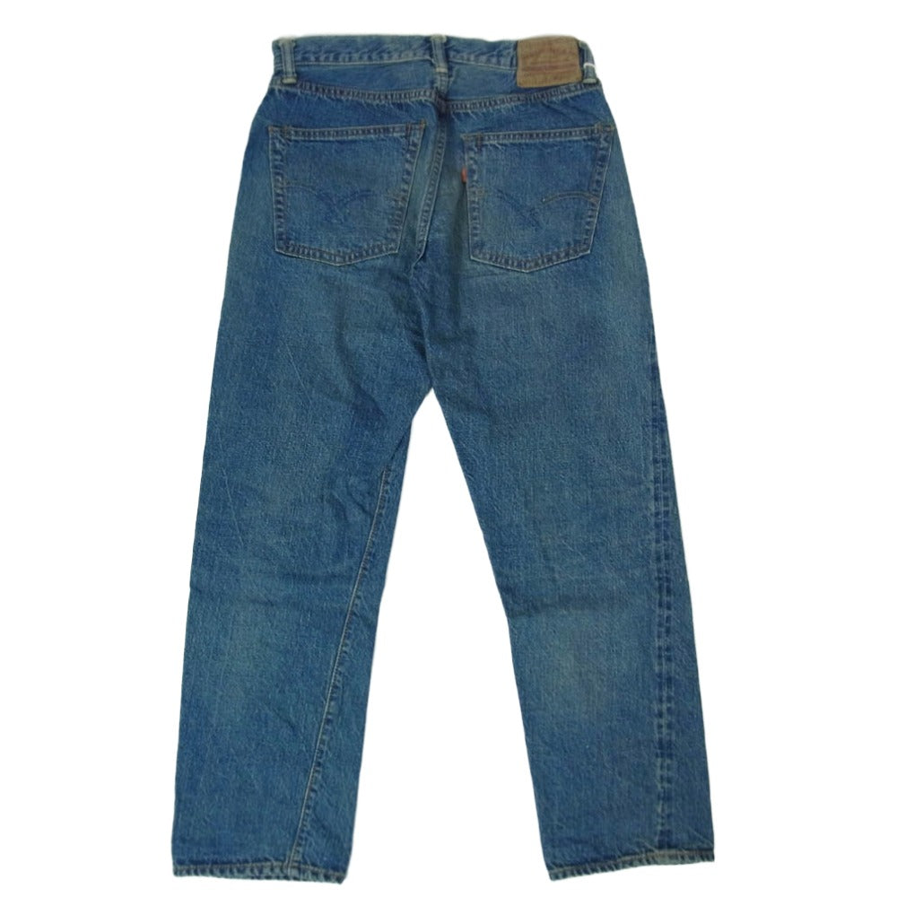 WAREHOUSE ウエアハウス Lot 1105 2ND HAND USED WASH 加工 テーパード デニム パンツ インディゴブルー系 30【極上美品】【中古】