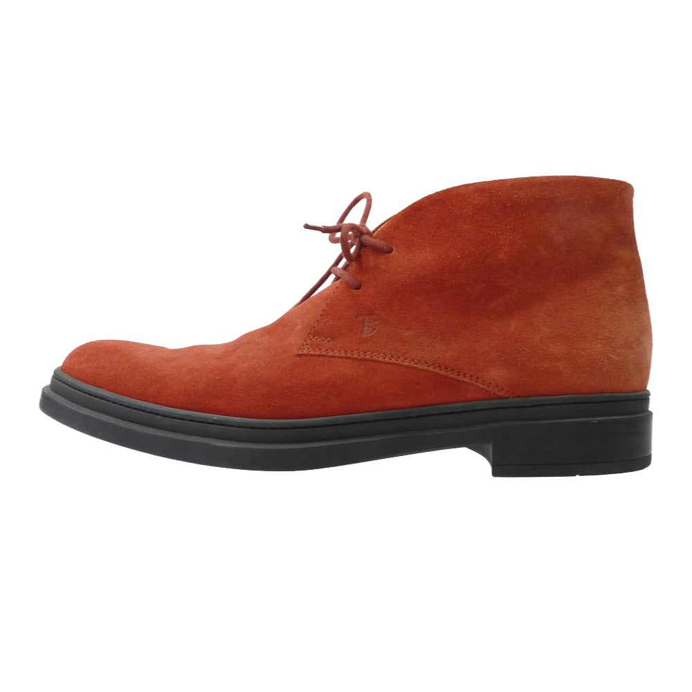 TOD’S トッズ スエード チャッカブーツ オレンジ系 8【中古】