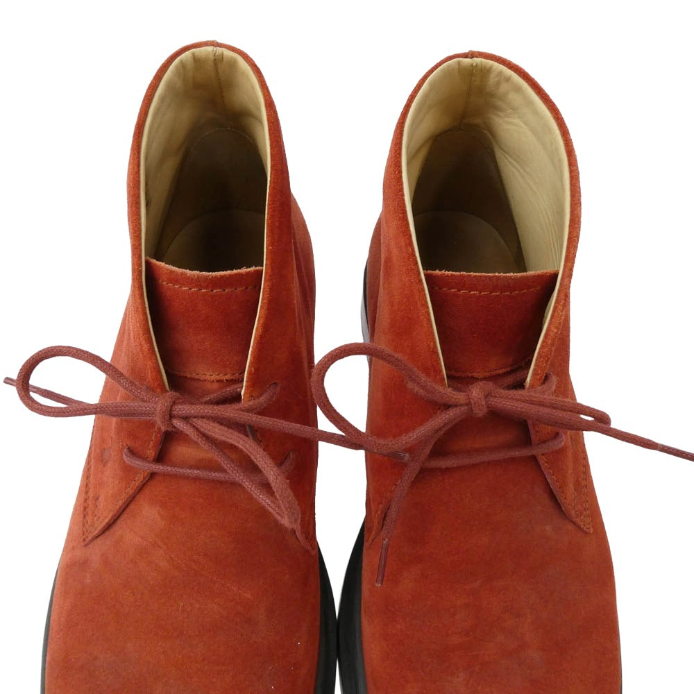 TOD’S トッズ スエード チャッカブーツ オレンジ系 8【中古】