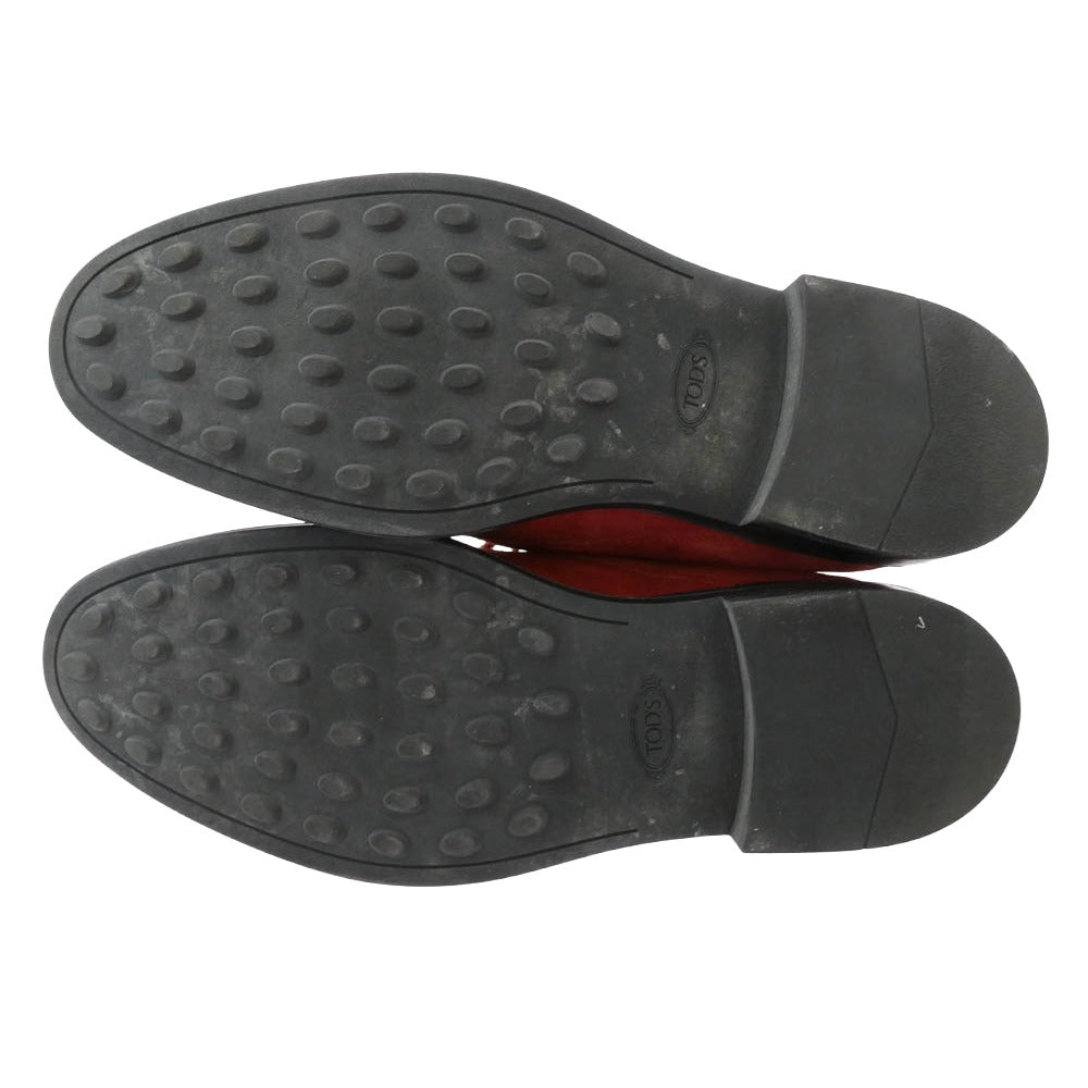 TOD’S トッズ スエード チャッカブーツ オレンジ系 8【中古】