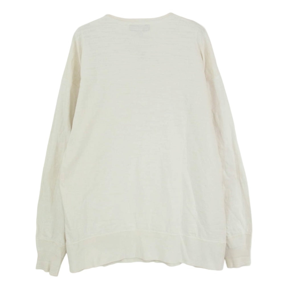 Nigel Cabourn ナイジェルケーボン 8045-00-20003 50s HENLEY NECK SHIRT ヘンリーネック カットソー シャツ ベージュ系 52【中古】