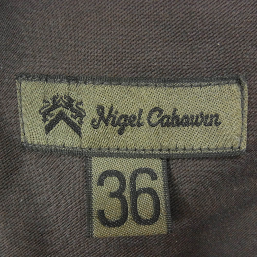 Nigel Cabourn ナイジェルケーボン 8046-00-51000 DESERT SHORTS ヘンプ デザート ショーツ ショートパンツ グレー系 36【中古】