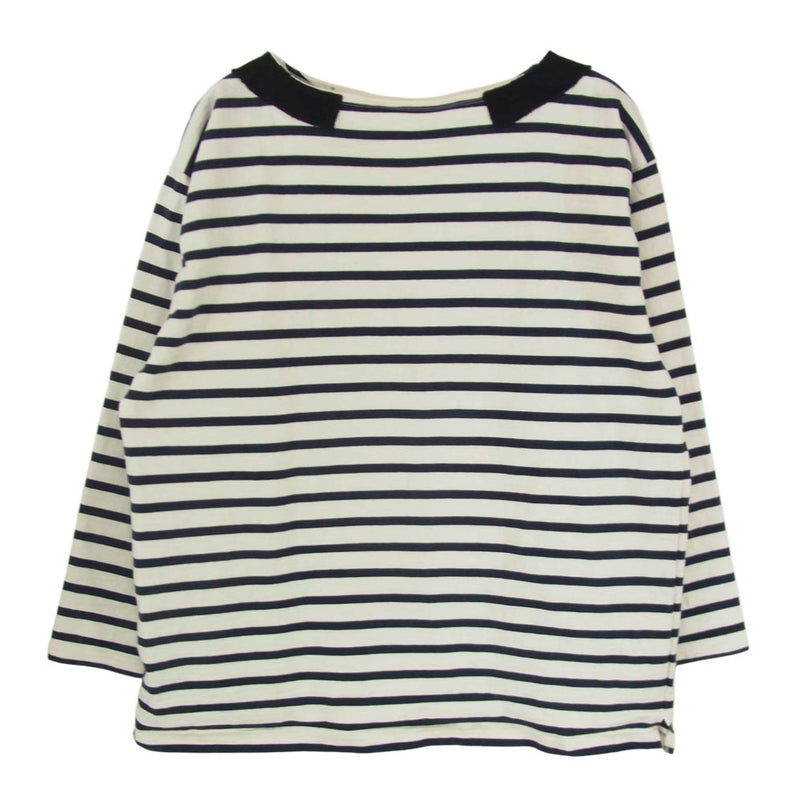 Nigel Cabourn ナイジェルケーボン 8047-00-20001 BRITISH ARMY BORDER SHIRT ブリティッシュ アーミー ボーダー シャツ カットソー ネイビー系 54【中古】