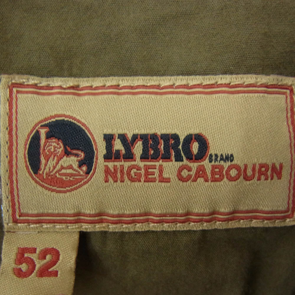 Nigel Cabourn ナイジェルケーボン 8046-13-70020 LYBRO WAISTCOAT COTTON BROKEN TWILL ライブロ ウェストコート コットンブロークンツイル ベスト カーキ系 52【中古】