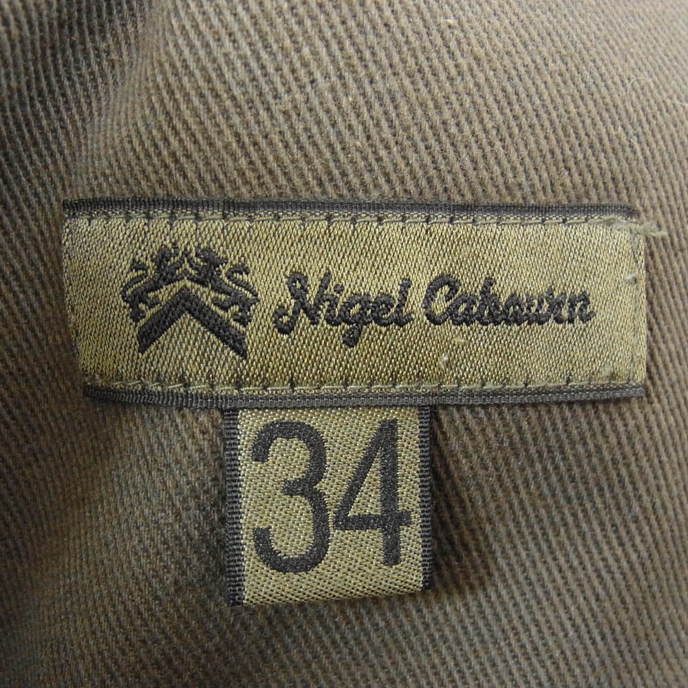 Nigel Cabourn ナイジェルケーボン 8045-00-50006 FRENCH WORK PANTS コーデュロイ フレンチ ワーク パンツ ブラウン系 34【中古】
