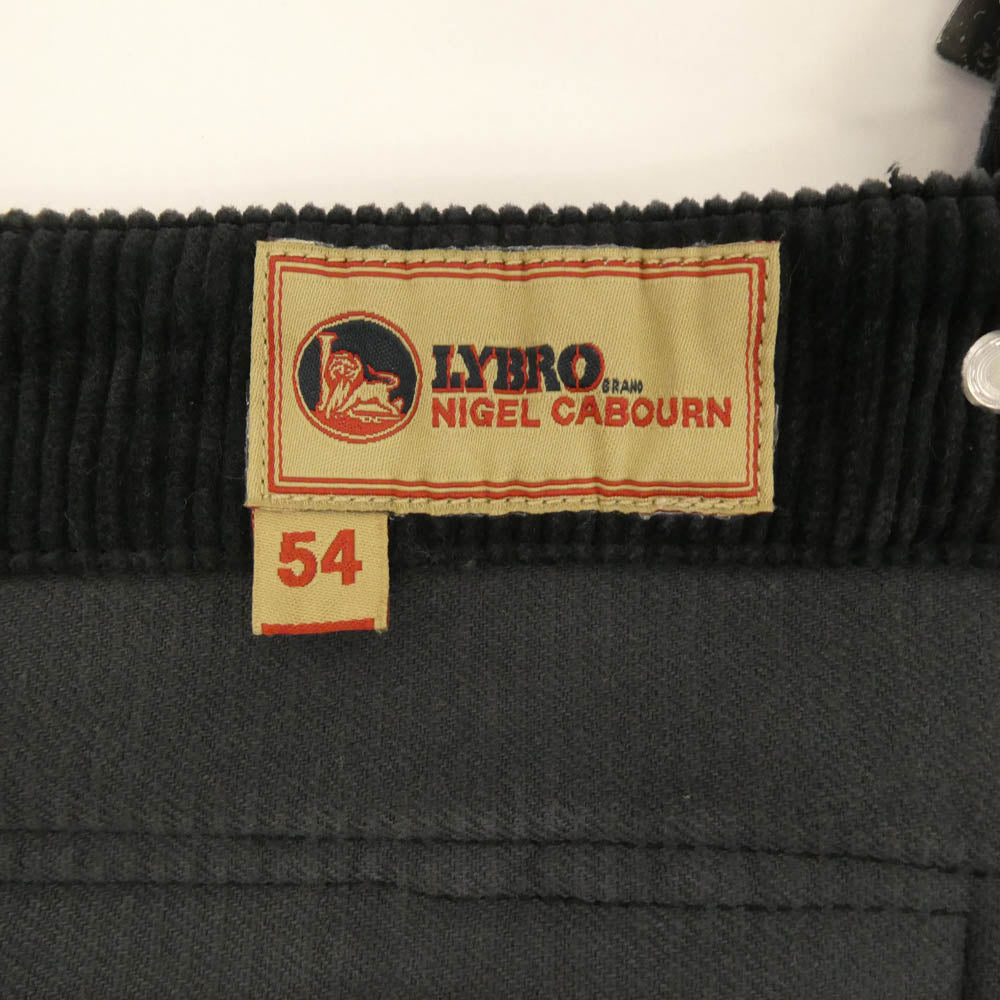 Nigel Cabourn ナイジェルケーボン 8047-13-50510 LYBRO ライブロ P-53 ダンガリー コーデュロイ オーバーオール ネイビー系 54【中古】