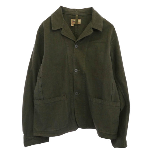 Nigel Cabourn ナイジェルケーボン 8046-13-80020 LYBRO NAVVIE BLAZER COTTON BROKEN TWILL ライブロ ナビブレザー コットン ブロークン ツイル カーキ系 52【中古】