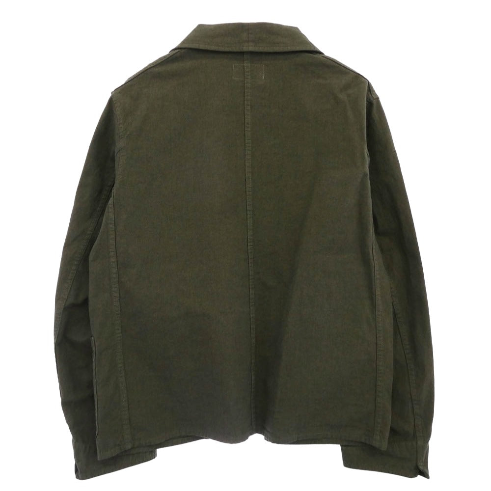 Nigel Cabourn ナイジェルケーボン 8046-13-80020 LYBRO NAVVIE BLAZER COTTON BROKEN TWILL ライブロ ナビブレザー コットン ブロークン ツイル カーキ系 52【中古】
