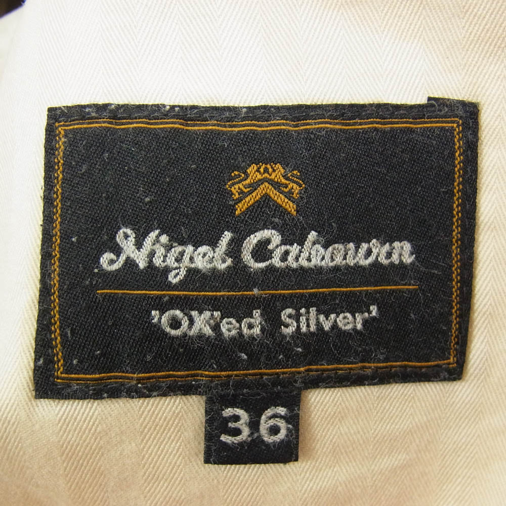 Nigel Cabourn ナイジェルケーボン 8047-04-50911 OX'ED SILVER オックスドシルバー COBBLER PANT コブラ― パンツ ブラック系 36【中古】