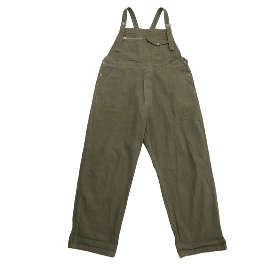 Nigel Cabourn ナイジェルケーボン 8046-13-50520 LYBRO DUNGAREE COTTON BROKEN TWILL ライブロ ダンガリー コットン ブロークン ツイル オーバーオール パンツ カーキ系 52【中古】