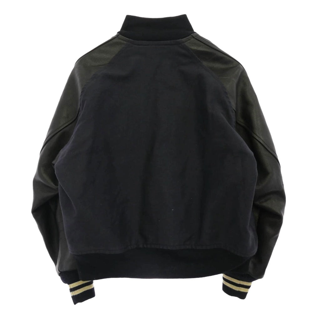 Nigel Cabourn ナイジェルケーボン 8047-00-30001 M42 DECK JACKET MIX 袖レザー デッキジャケット ブラック系 52【中古】