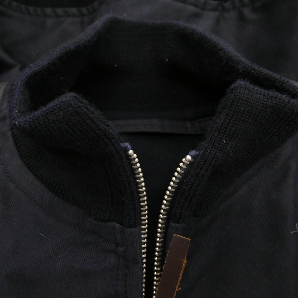 Nigel Cabourn ナイジェルケーボン 8047-00-30001 M42 DECK JACKET MIX 袖レザー デッキジャケット ブラック系 52【中古】