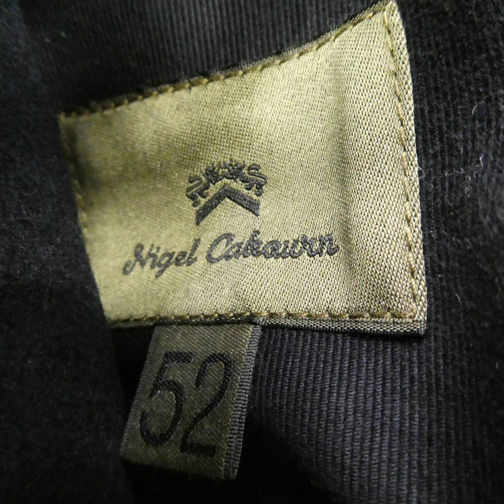 Nigel Cabourn ナイジェルケーボン 8047-00-30001 M42 DECK JACKET MIX 袖レザー デッキジャケット ブラック系 52【中古】