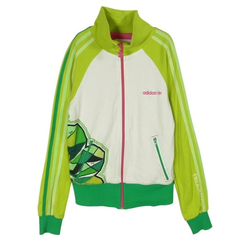 Emilio Pucci エミリオプッチ ADIDAS アディダス グリーンシリーズ トラック ジャケット ライトグリーン系 S【中古】