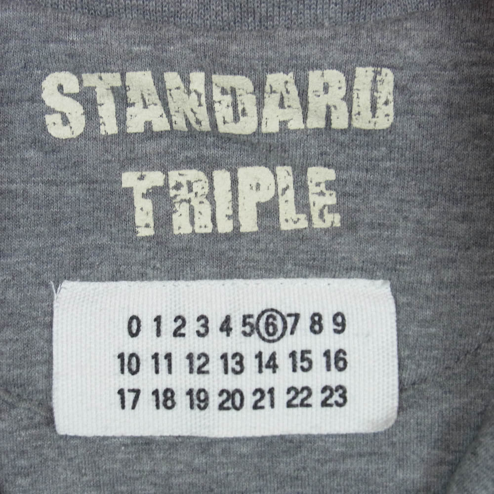 MAISON MARTIN MARGIELA メゾンマルタンマルジェラ ここのえタグ 6ライン ジップスウェットブルゾン グレー系 36【中古】