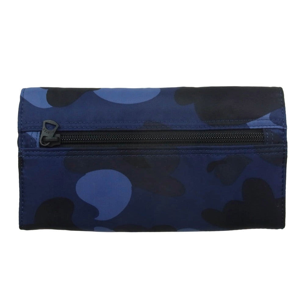 PORTER ポーター カモフラ ロングウォレット 長財布 ネイビー系【美品】【中古】
