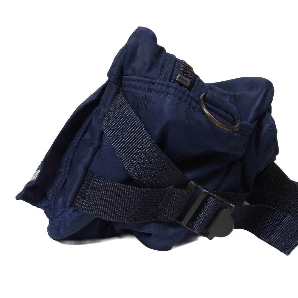PORTER ポーター A BATHING APE エイプ WAIST BAG ウエストバッグ ボディバッグ ネイビー系 F【中古】